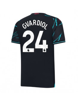 Moški Nogometna dresi replika Manchester City Josko Gvardiol #24 Tretji 2023-24 Kratek rokav